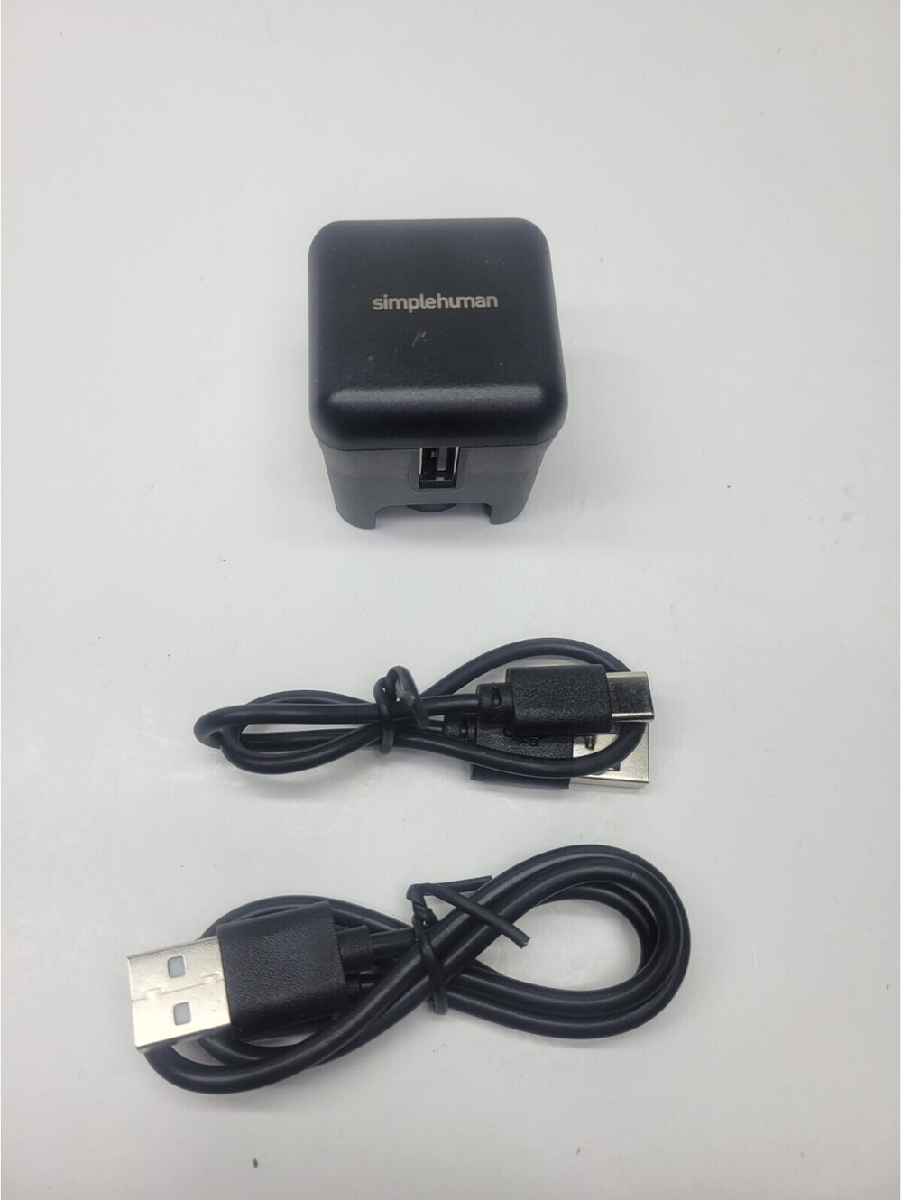 Simplehuman Sensor Mirror USB Power Wall Adapter / Charger + USB cords